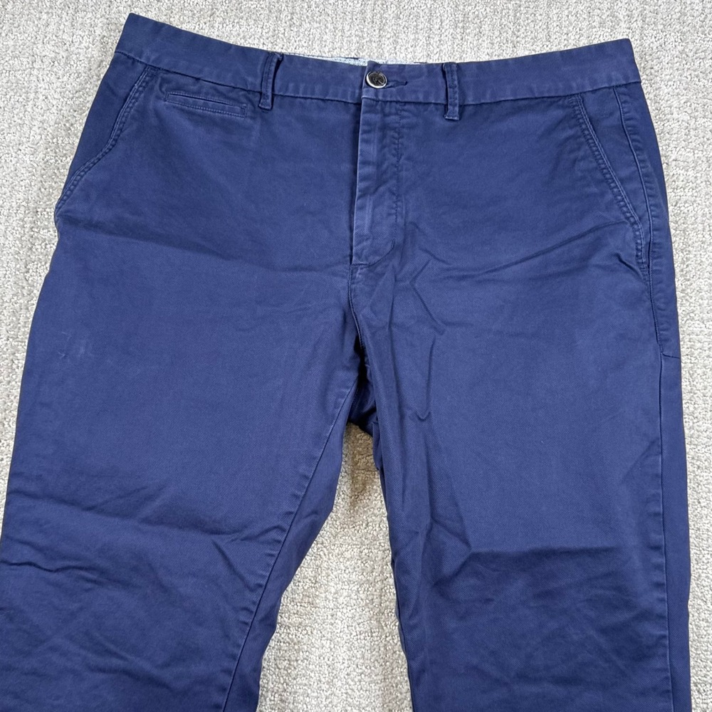 Perk Mens 36x30 Faded Navy Blue Slim Fit Stretch Feel Good Chino Pants